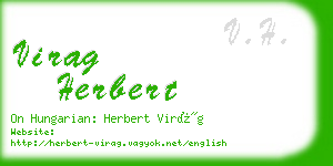 virag herbert business card